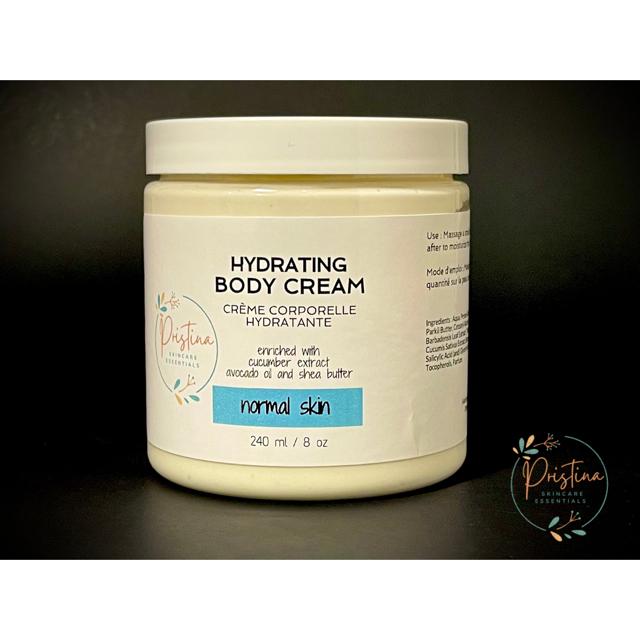 Pristine. Crème hydratante pour le corps. Aloès et Concombre